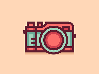 Camera abstract cameras icon illustration