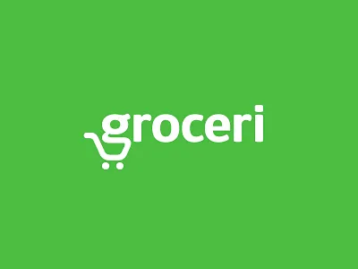 g + grocery cart app cart delivery food fresh g grocery identity logo logotype shop typography