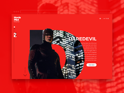 Collection concept archive bold collection concept daredevil fanzine mask pop culture ui wip