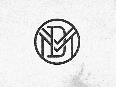 DVM cafe logo monogram racer vintage