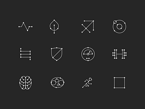 Line Icon Set by Jerod James Gibson on Dribbble
