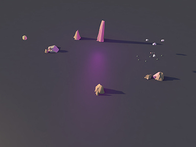 MM cinema 4d environment game lowpoly map