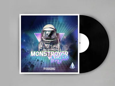 Monstroyer - Album Art album album art astronaut cover cover art music skull space