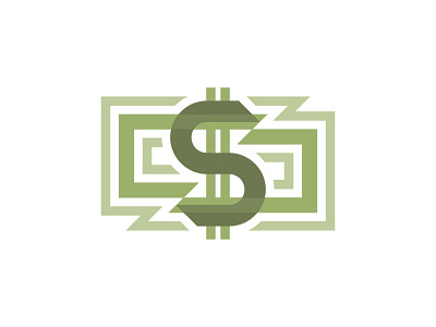 Dollar Money Logo banknote bill business dollar economic finance illustration logo logotype money sign symbol