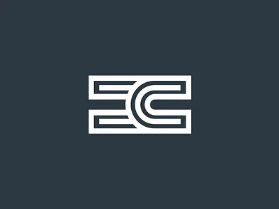 E & C Logomark brand design lettermark logo mark medical medicine minimalist monogram simple