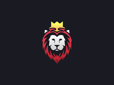 The Lion King animals illustration king lion logo nature simple unique vector