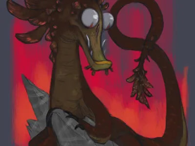 Tragon art colors concept creature design illustration music