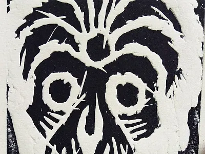 Savage Press cover letter press print rough savage woodcut