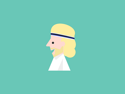 Bjorn Borg avatars flat sports tennis