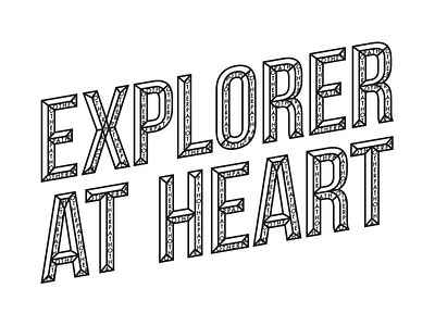 Explorer at Heart T-Shirt Type adventure apparel explorer graphic logo otherpath type typography