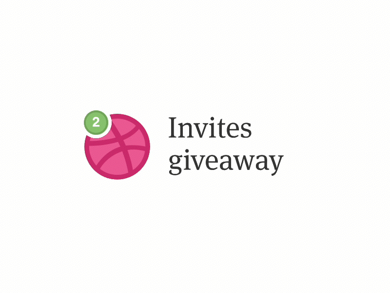 Dribbble invite animation giveaway invite