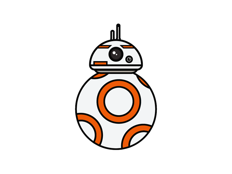 The BB Unit bb 8 bb8 droid gif star wars the force awakens