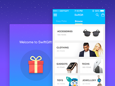 Instant gift app gift interaction design ios ixd mobile shop ui ux ux research