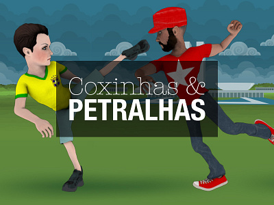 Coxinhas & Petralhas - O Jogo 3d coxinha game game design illustration petralha politics