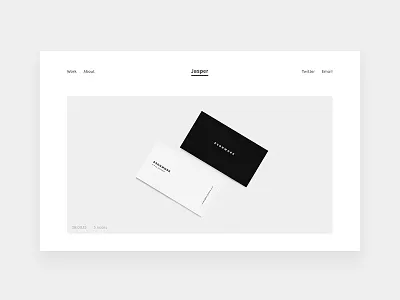 Jasper dsgnwork minimal portfolio theme tumblr website white