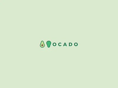 007 Avocado avocado food form green guacamole healthy logo typography