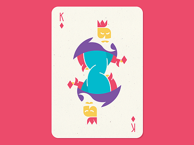 King Of Diamonds card club deck face game king of diamonds playing cards vector