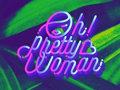 Oh! pretty woman cute girly illustration n trix toduongphuongnguyen tropical typograhpy vector vietnam woman