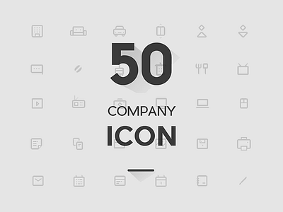 Company Icon Set download fonts free freebies icons market me premium resources ui uikit wireframe