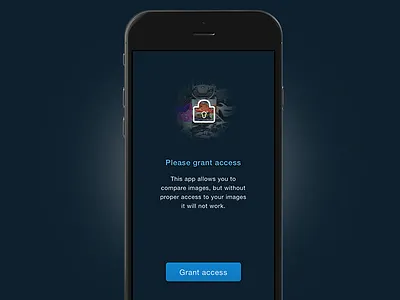 Fitcompare iOS app access ios lock mobile photos restricted ui