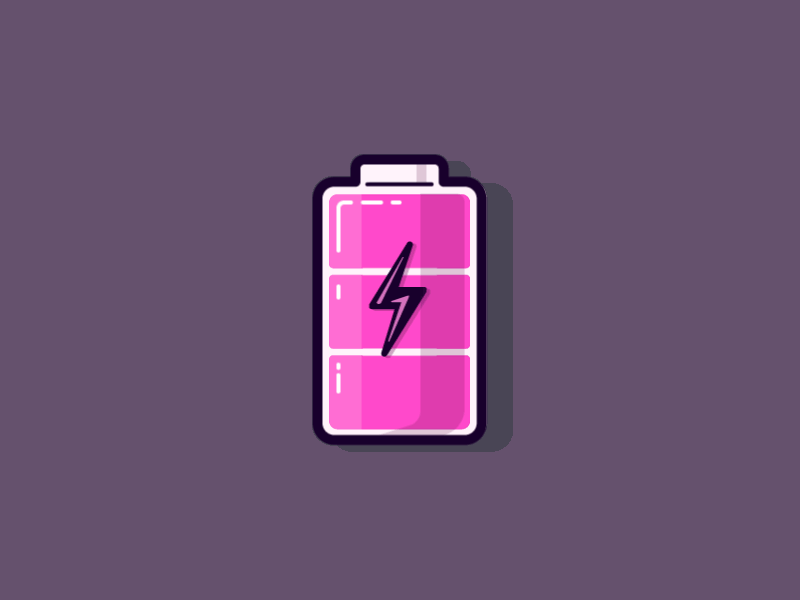 Daily charging animation ae animation gif icon illustration interface ui motion