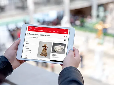The Met Collection Listing clean content grid layout mobile museum responsive typography web