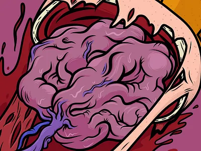 Brain Splatter blown brain brein gory mind mind blowing mind blown nasty splatter