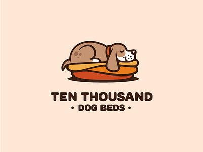 Ten Thousand Dog Beds animal bed dog logo sleep