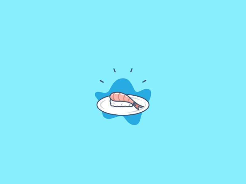 Sushi fun illustration sushi