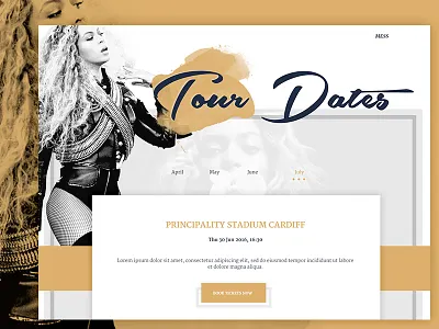 Tour Dates artist beyonce brush concert gold music website