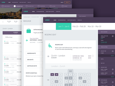 airline airline design layout mobile responsive sketch web