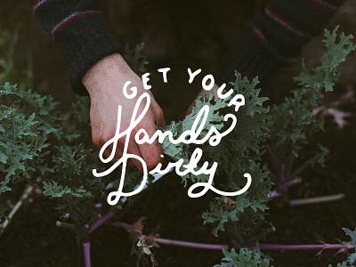 Spring Graphics for Over gardening handlettering lettering spring typography