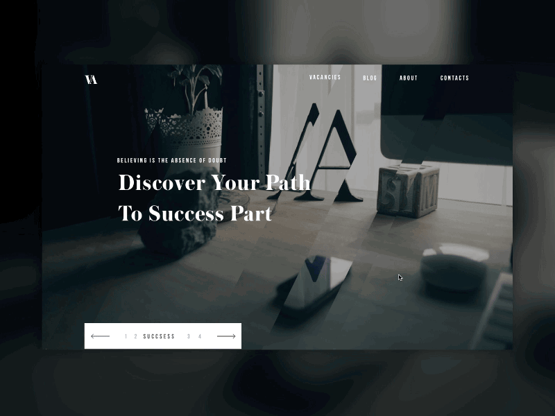 Slider animation interface motion slider uiux web