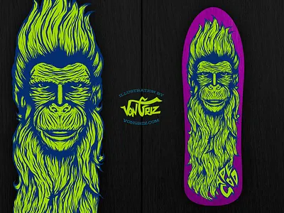 Ape God ape skateboard skateboarding