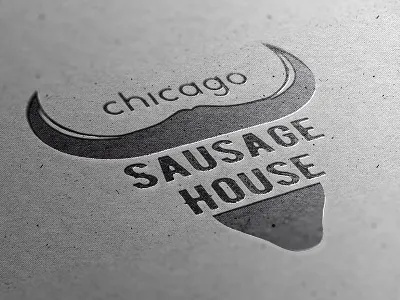 Chicago Sausage House bar black branding design restaurant
