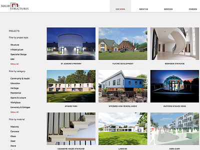 Solid Structures architects branding design graphic design logo squarespace typography webdesign website