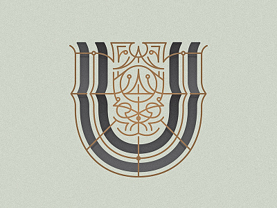 36 Days of Type - U 36daysoftype drop cap letter lettering monoline ornament type typography u