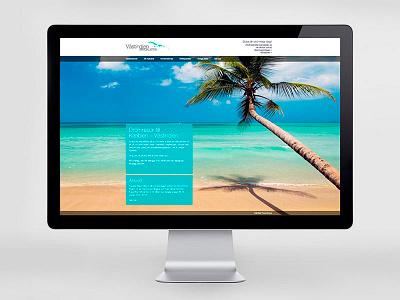 Web for a company selling travels to the carribean