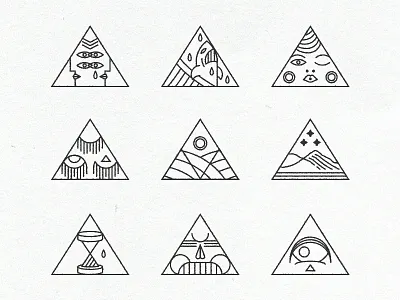 Triangle Icons beats branding dj electronic identity music nevada reno sound