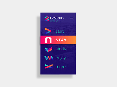 Stay button branding button design erasmus lisboa stay