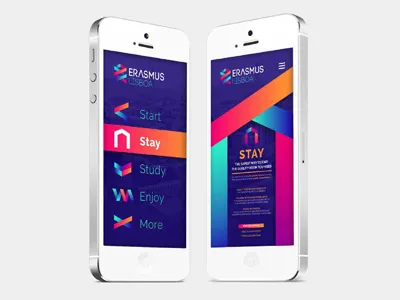 App Erasmus Lisboa app branding design erasmus lisboa