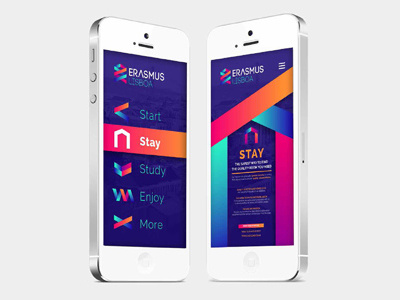 App Erasmus Lisboa app branding design erasmus lisboa