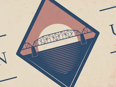 Logo Detail badge branding chattanooga color design flat icon illustration logo logo design typography vector