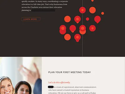 Site design for commercial moving client commercial moving ui design web design website