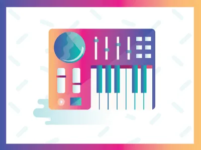 Icon for South Lake Union Block Party dj key board music piano synth