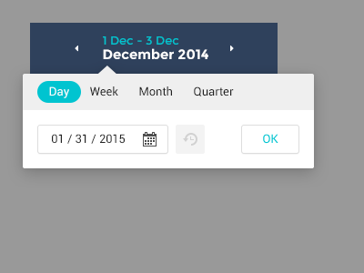 Date Picker Menu