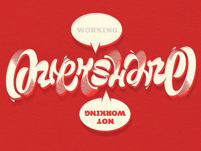 Overshare Ambigram ambigram lettering overshare promo working not working