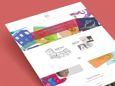 Neko Divination colorful divination e commerce landing page lenormand oracle tarot