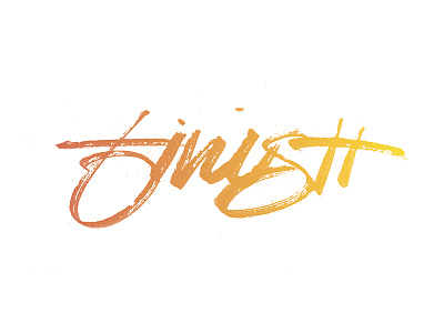 Finish brush brush strokes design gradient handlettering illustration ink lettering logo logotype texture typography