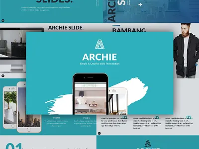 Archie Powerpoint Slide archie business creative google keynote minimal powerpoint ppt pptx presentation simple slide